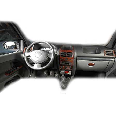 Meriç® Renault Clio 2 Ön Torpido Kaplama 15 Parça 2001-2005