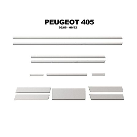 Meriç® Peugeot 405 Ön Torpido Kaplama 12 Parça 1986-1992
