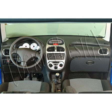 Meriç® Peugeot 206 Ön Torpido Kaplama Siyah 10 Parça 2001-2010