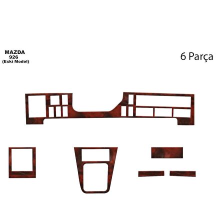 Meriç® Mazda 926 Ön Torpido Kaplama 6 Parça 1994-1999