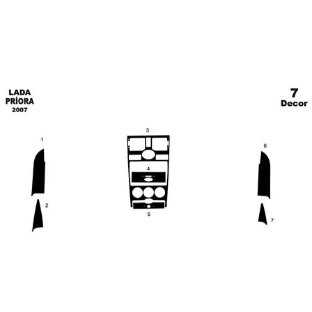 Meriç® Lada Priora Ön Torpido Kaplama 7 Parça 2007-›
