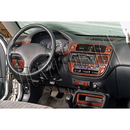 Meriç® Honda Civic Ön Torpido Kaplama 22 Parça 1995-2001