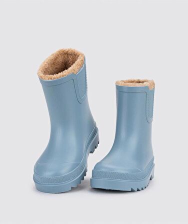W10290 Tokio Borreguito Igor Marka İçi Kürklü Unisex Çocuk Yağmur Çizmesi Mavi