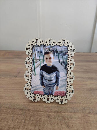 Ahşap Fotoğraf Çerçevesi 7x10 cm Dekoratif, Masa Üstü Çerçeve