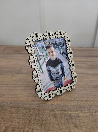 Ahşap Fotoğraf Çerçevesi 7x10 cm Dekoratif, Masa Üstü Çerçeve