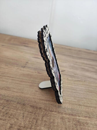 Ahşap Fotoğraf Çerçevesi 7x10 cm Dekoratif, Masa Üstü Çerçeve