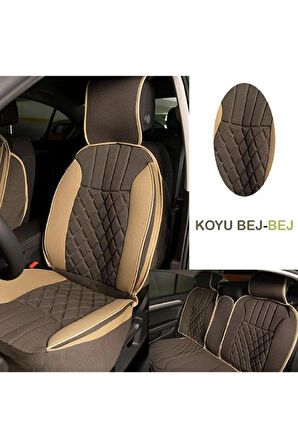 FIAT DOBLO2 HAFİF TİCARİ 2004-2008 uyumlu Kafkas Serisi  Koltuk Minderi terletmez