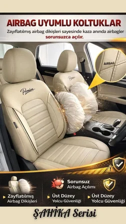 Galaxy WOLKSWAGEN CC SEDAN 2011-2014 Uyumlu Şahika Serisi Oto Koltuk Kılıfı Fermuarlı