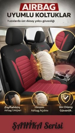 Galaxy WOLKSWAGEN PASSAT B-7 SD 2011-2014 Uyumlu Şahika Serisi Oto Koltuk Kılıfı Fermuarlı