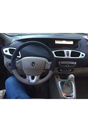 Siyah - Renault Beji Birebir Uyum Oto Direksiyon Kılıfı