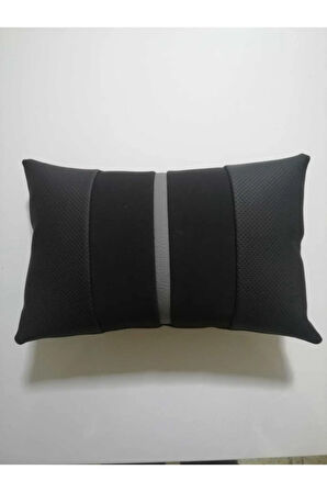 Oto Araç Seyahat Araba Boyun Yastığı Siyah-gri Yüzüklü