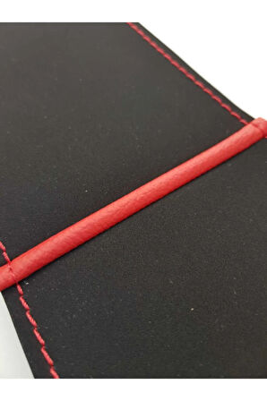 Kırmızı Yüzük Nubuk Noktalı Direksiyon Kılıf Kombini