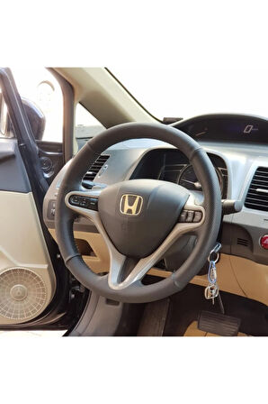 Honda Cıvıc Fd6 Araç Için Çift Desenli I Deri Araç Direksiyon Kılıfı