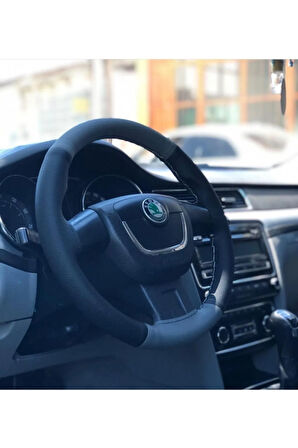 Skoda Octavia Çift Renk Deri Direkesiyon Kılıfı
