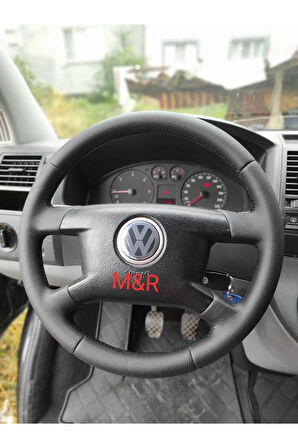 TRANSPORTER T5  KAPLAMA DERİ DİREKSİYON KILIFI