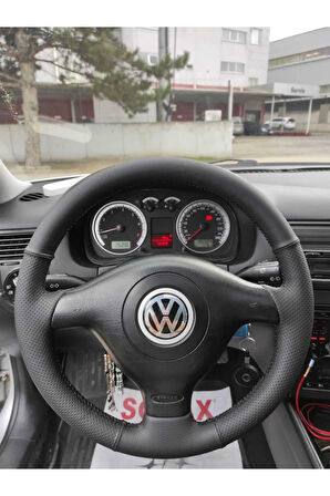 Volkswagen Bora Dikmeli Deri Direksiyon Kaplama