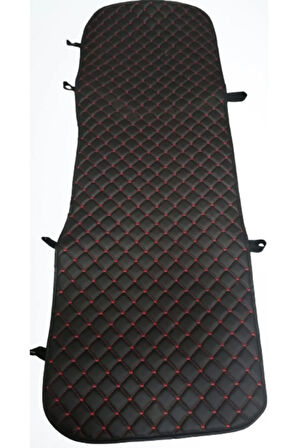 Kapitone Kırmızı Desenli Oto Koltuk Minderi