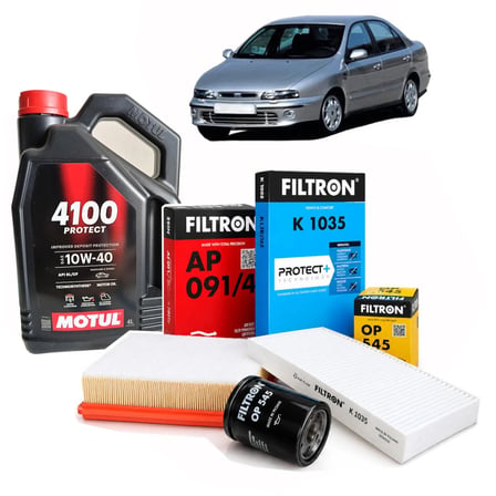 FİAT MAREA 1.6 16V YAĞ BAKIM SETİ FİLTRON MARKA FİLTRELER VE MOTUL 10W 40 MOTOR YAĞI