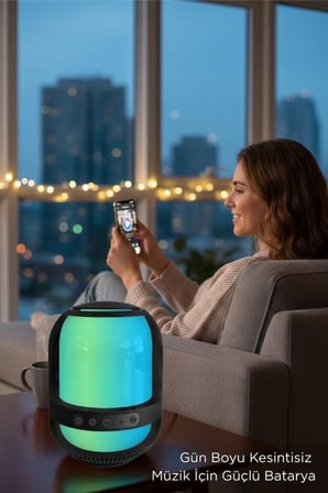 Özel Seri Melodi Seyyar Alet Kablosuz Cihaz Bluetooth Hoparlör GTS-2149 Siyah