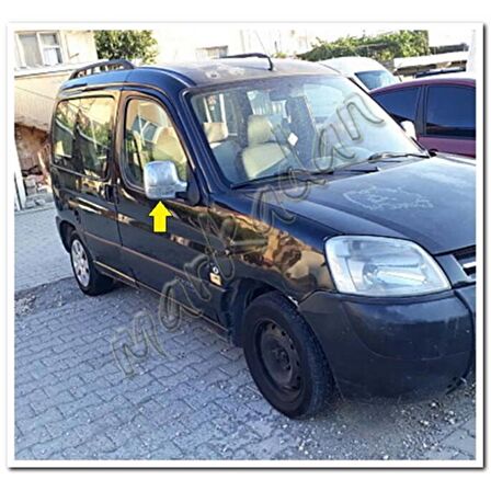 Citroen Berlingo Krom Ayna Kapağı 1996-2008 2 Parça Abs Krom