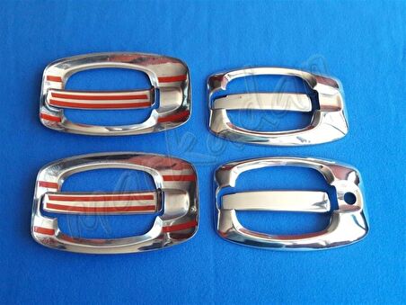 Citroen Jumper Krom Kapı Kolu 2006 Sonrası 4 Kapı 8 Parça Paslanmaz Çelik