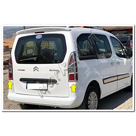 Citroen Berlingo Krom Stop Çerçevesi 2008-2018 2 Parça Abs Krom