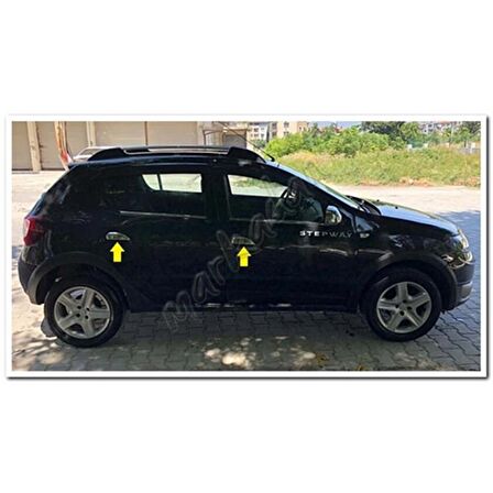 Dacia Sandero Krom Kapı Kolu 2013 Sonrası 4 Kapı Paslanmaz Çelik