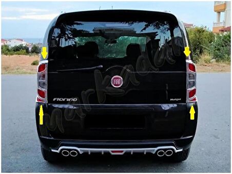 Fiat Fiorino Krom Stop Çerçevesi 2008 Sonrası 2 Parça Abs Krom