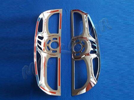 Fiat Doblo Krom Stop Çerçevesi 2010-2014 2 Parça Abs Krom