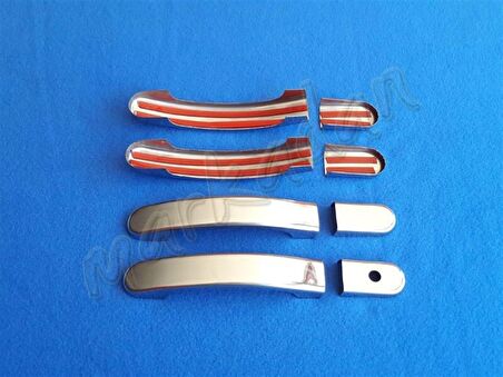 Ford Fusion Krom Kapı Kolu 2002-2012 4 Kapı Paslanmaz Çelik