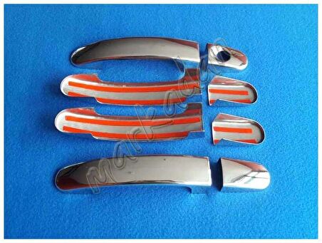 Ford C-Max Krom Kapı Kolu 2003-2010 4 Kapı Paslanmaz Çelik