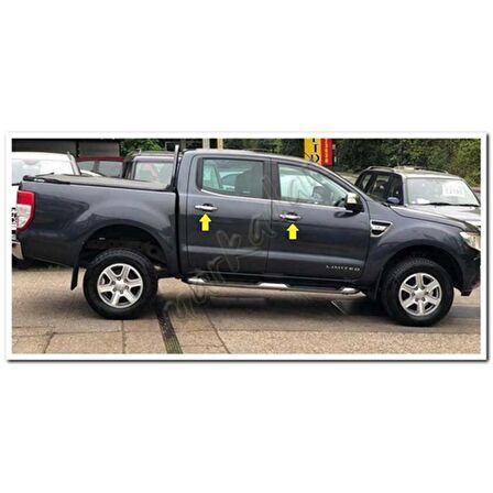 Ford Ranger Krom Kapı Kolu 2011-2015 4 Kapı Paslanmaz Çelik