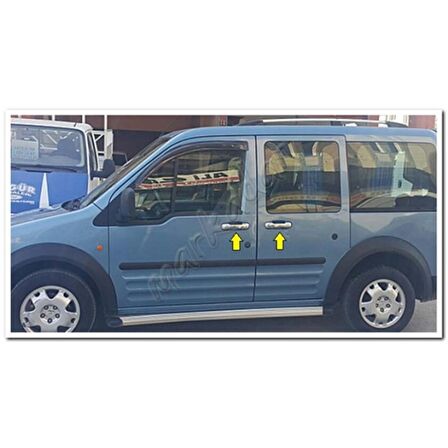 Ford Connect Krom Kapı Kolu 2002-2014 4 Kapı Paslanmaz Çelik
