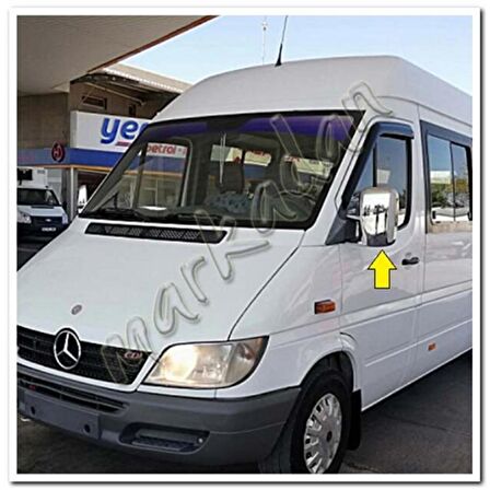 Mercedes Sprinter Krom Ayna Kapağı 2000-2006 2 Parça Abs Krom