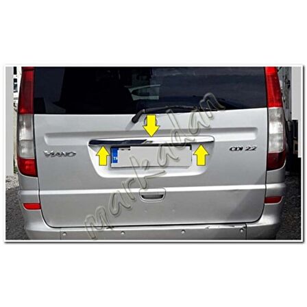 Mercedes Viano Krom Bagaj Çıtası 2004-2014 Paslanmaz Çelik