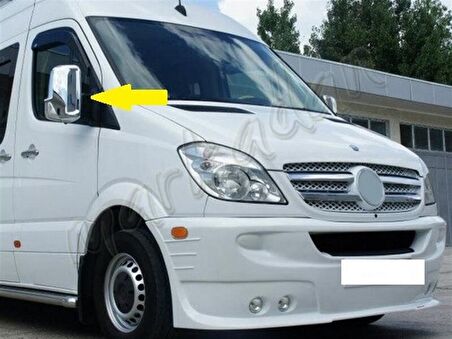 Mercedes Sprinter Krom Ayna Kapağı 2006-2018 2 Parça Abs Krom