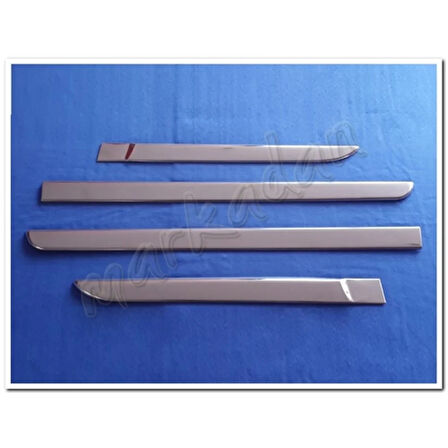 Renault Megane 2 HB Krom Yan Kapı Çıtası 2004-2010 4 Parça Paslanmaz Çelik