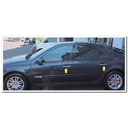Renault Laguna 2 Krom Kapı Kolu 2003-2008 4 Kapı Paslanmaz Çelik