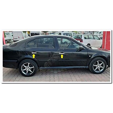 Skoda Octavia Krom Kapı Kolu 1999-2004 4 Kapı Paslanmaz Çelik