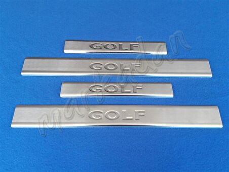 VW Golf 6 Krom Kapı Eşiği 2009-2012 4 Parça Paslanmaz Çelik