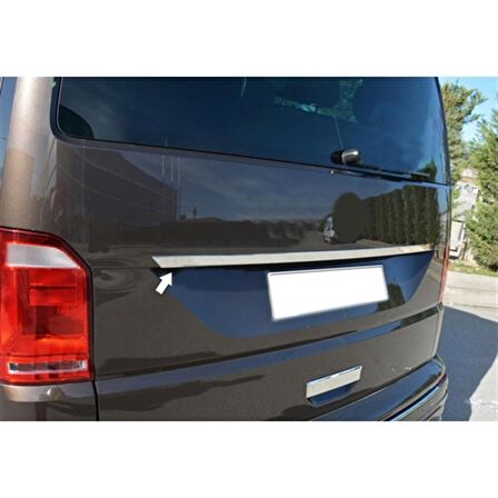 VW T6 Transporter Plaka Üstü Krom Çıta 2015 Sonrası Paslanmaz Çelik