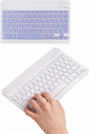 Q Klavye Türkçe Bluetooth Klavye Tüm Cihazlara Uyumlu Kablosuz