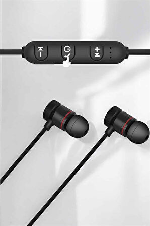 Kablolu Mıknatıslı Sport Kulaklık Bluetooth Bağlantılı