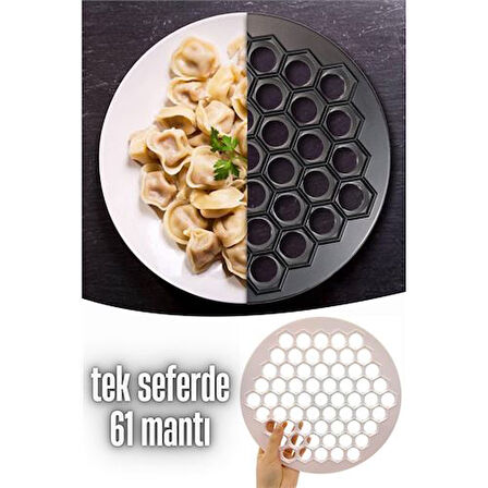 HSNET Mantı Kalıbı Tek Seferde 61 Mantı Lallula Design