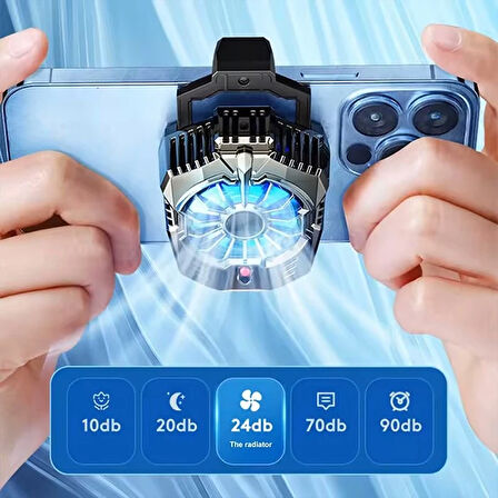 ALLY X20 Cep Telefon Soğutma Fanı Radyatör Soğutucu-(5775)