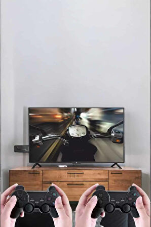 Atari Oyun Konsolu 2000 Oyunlu Game Stick 2.4G Wireless