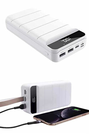 50.000 Mah Powerbank Turbo Hızlı Led Göstergeli Android İOS Uyumlu Taşınabilir
