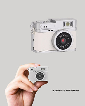 Mini HD Dijital Kamera 1080P Kordonlu Taşınabilir Retro Model