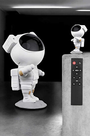 Çocuklara Özel Projeksiyon Astronot Lamba Speaker Sevimli