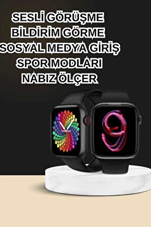 Dokunmatik Akıllı Saat Yeni Nesil Kulaklık Kampanyası ANC Özelliği Yüksek Ses